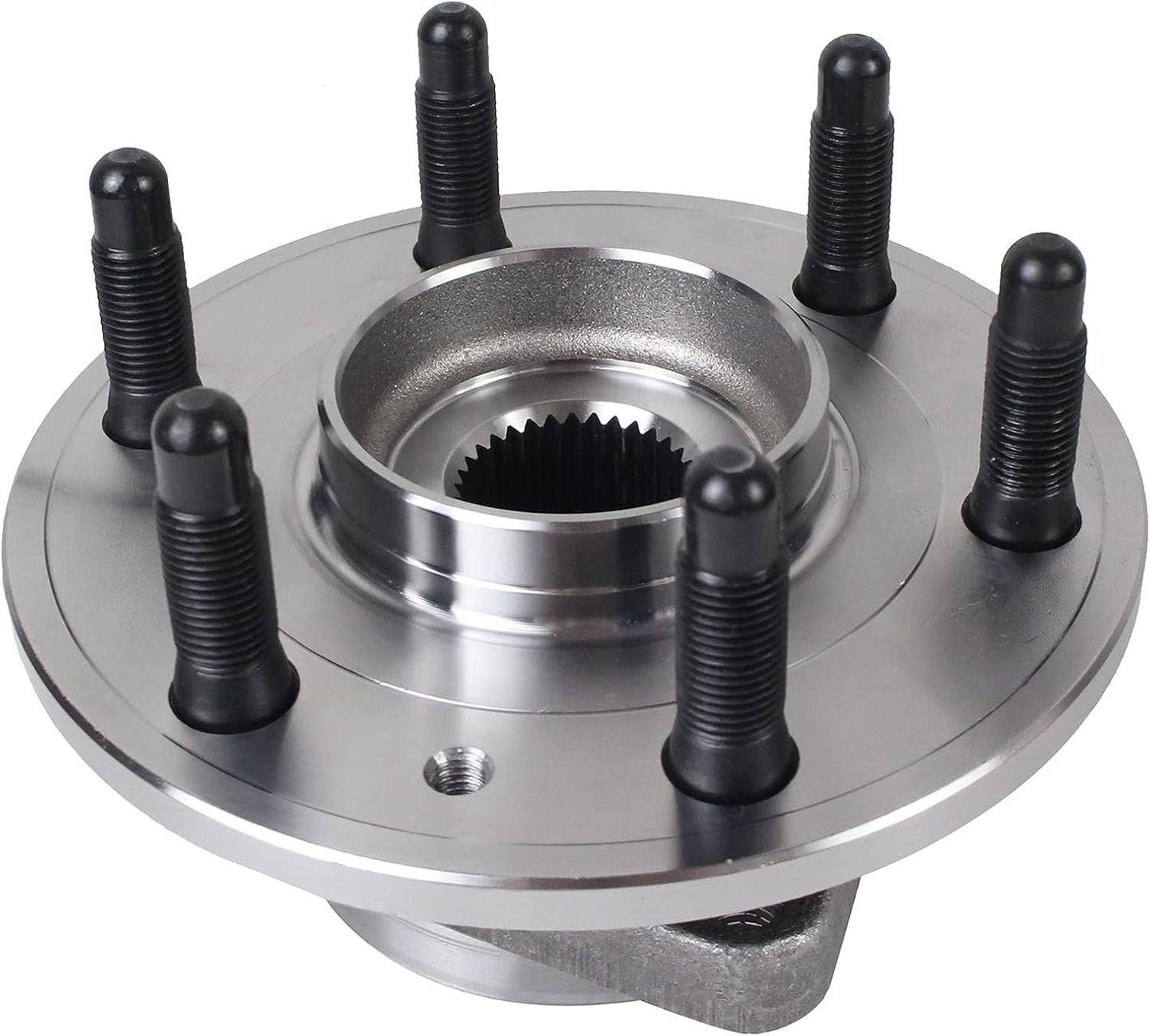 Front/Rear Wheel Bearing and Hub Assembly with ABS, 6-Lug, Compatible with 2008–2017 Buick Enclave, 2009–2017 Chevy Traverse, 2007–2016 GMC Acadia, and 2007–2010 Saturn Outlook