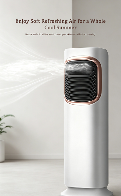5-in-1 Tower Air Cooler & Heater, Multi-Functional Portable Fan with Humidifier, Air Purifier & UV Sanitization image 2