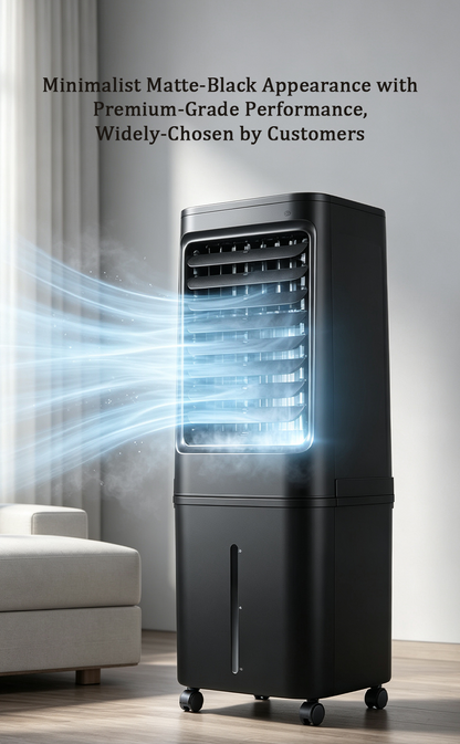 40L Large Capacity Evaporative Air Cooler, Portable Water Cooling Fan, 3-in-1 Household & Commercial Air Cooler image 3