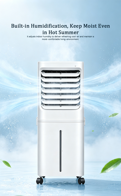 Portable Evaporative Air Cooler, Energy Saving Water Cooling Fan with Humidification for Home image 3