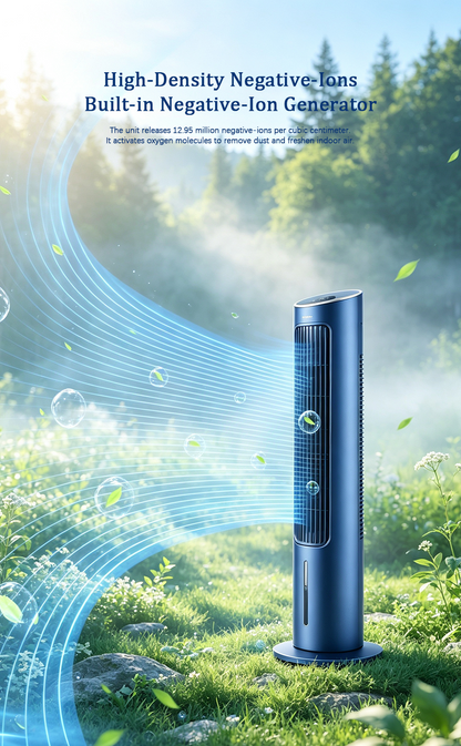 3-in-1 Negative Ion Evaporative Tower Cooler Fan | Remote Control Cooling Humidifier, Washable Air Cooler image 3