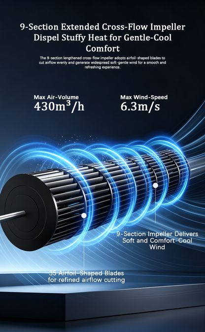 Tower Fan FL-08X62Bg, Wide Angle Soft Wind Quiet Tower Fan image 4