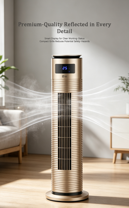 Cooled Bladeless Tower Fan, 3-in-1 Evaporative Air Cooler image 5