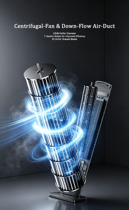 Evaporative Air Cooler Tower Fan, Negative Ions Cooling Air Conditioner Fan, Remote Control Vertical Cooling Fan image 5