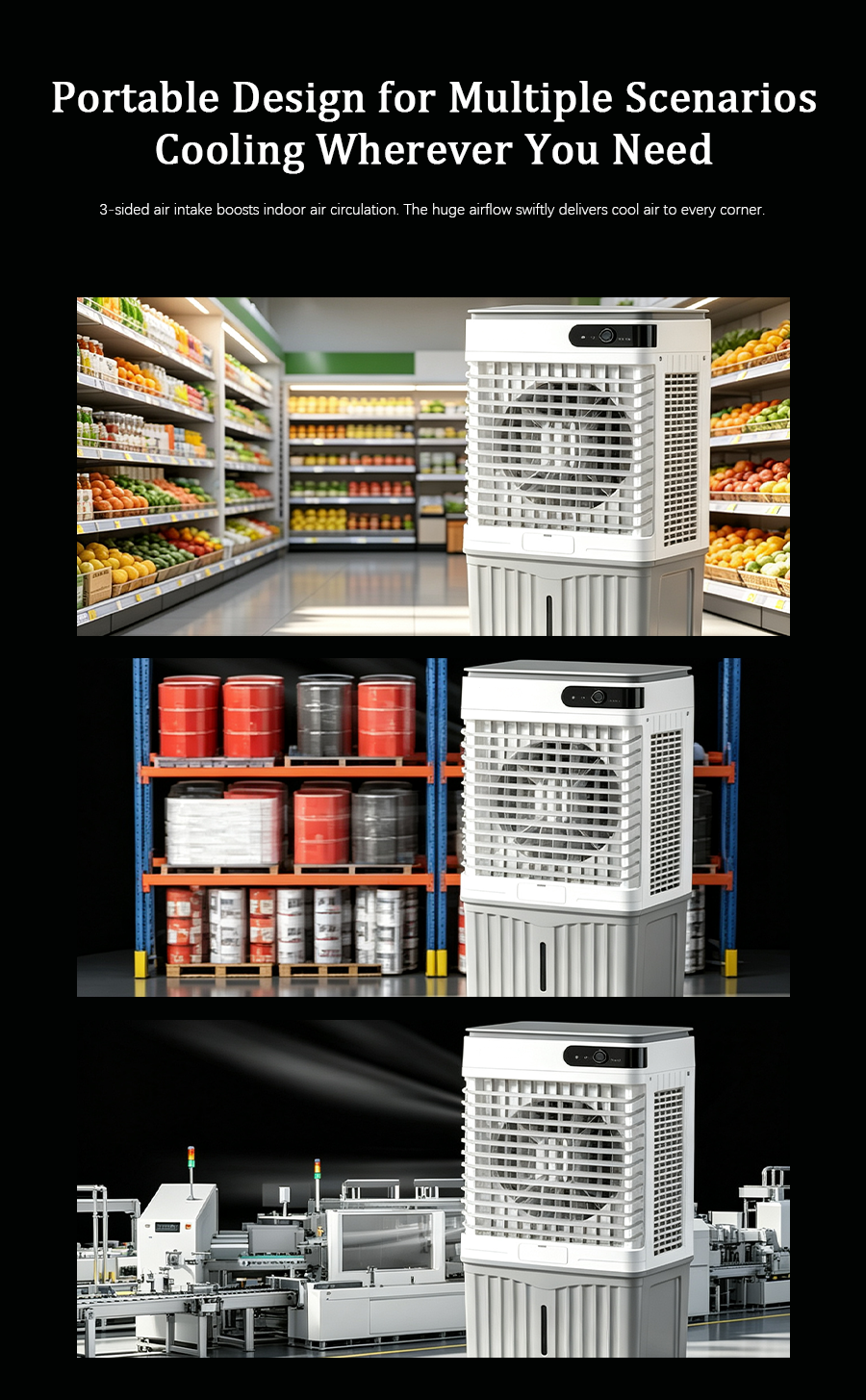 High-Capacity Portable Evaporative Air Cooler for Large Spaces image 6
