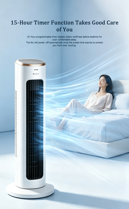 Tower Fan FL-08X62Bg, Wide Angle Soft Wind Quiet Tower Fan image 6