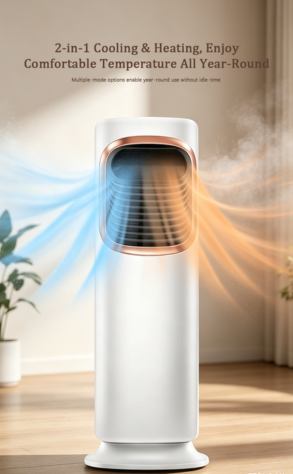 5-in-1 Tower Air Cooler & Heater, Multi-Functional Portable Fan with Humidifier, Air Purifier & UV Sanitization image 6
