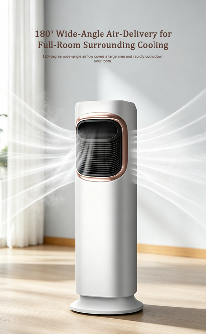 5-in-1 Tower Air Cooler & Heater, Multi-Functional Portable Fan with Humidifier, Air Purifier & UV Sanitization image 7