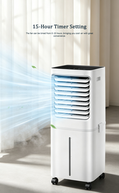 Portable Evaporative Air Cooler, Energy Saving Water Cooling Fan with Humidification for Home image 7