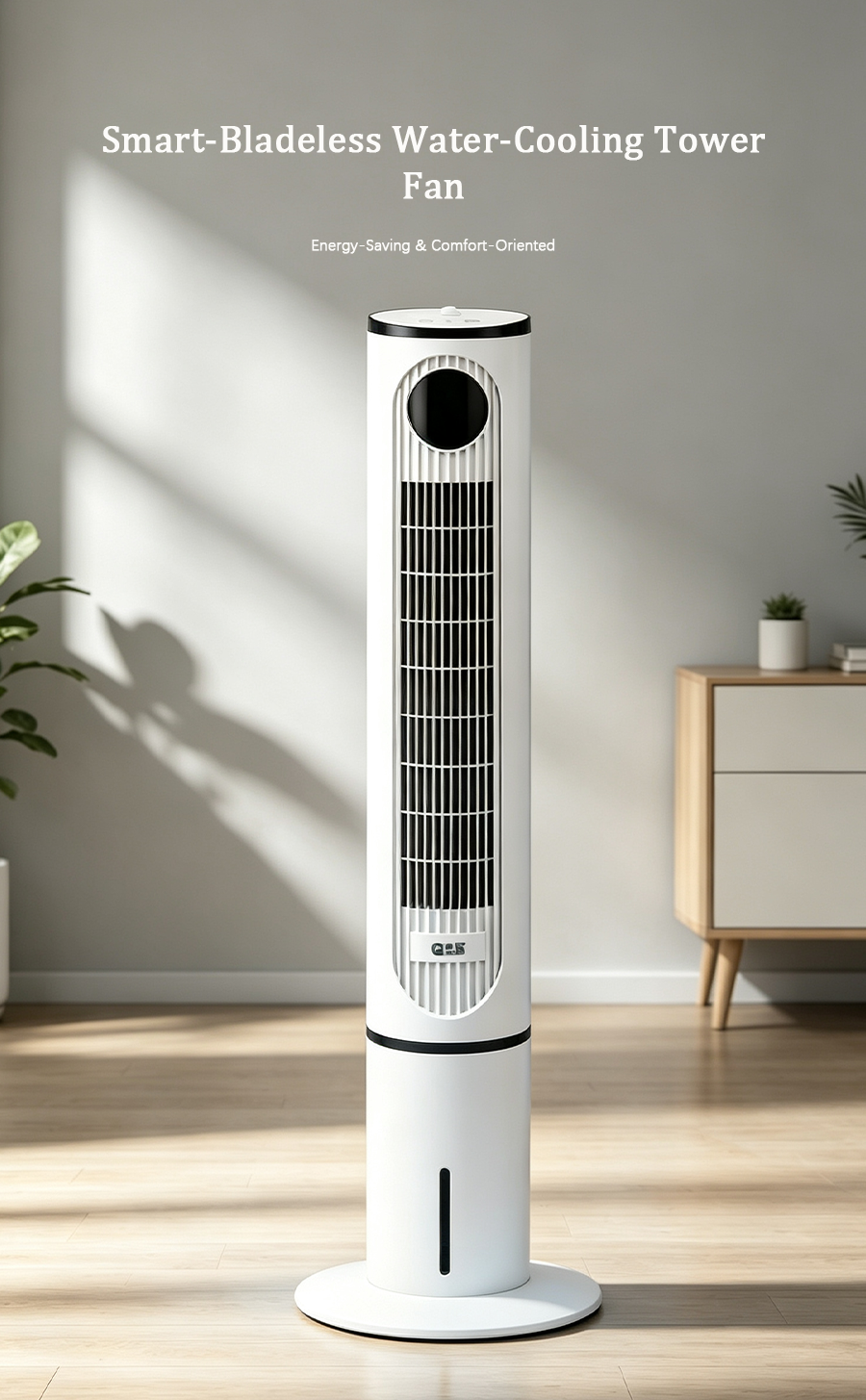 Cooled Bladeless Tower Fan, 3-in-1 Evaporative Air Cooler image 8