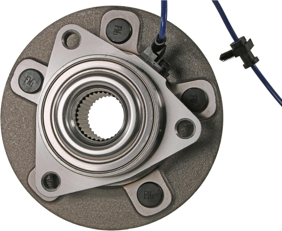 Front Wheel Bearing & Hub Assembly - Ram Classic Hub Replacement - Rust Resistant Studs - Quad Lip Seal Protection - Advanced Raceway Design