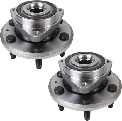 Front/Rear Wheel Bearing and Hub Assembly with ABS, 6-Lug, Compatible with 2008–2017 Buick Enclave, 2009–2017 Chevy Traverse, 2007–2016 GMC Acadia, and 2007–2010 Saturn Outlook