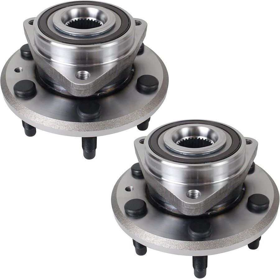 Front/Rear Wheel Bearing and Hub Assembly with ABS, 6-Lug, Compatible with 2008–2017 Buick Enclave, 2009–2017 Chevy Traverse, 2007–2016 GMC Acadia, and 2007–2010 Saturn Outlook