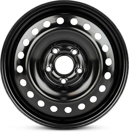 For 2007-2012 Nissan Sentra 16 Inch Painted Black Rim - OE Direct Replacement - Road Ready Car Wheel