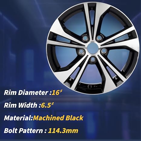 New 16" 16x6.5" Aluminum Alloy Wheel Rim Fits for Nissan Sentra 2020 2021 2022 2023 OEM Factory Wheel Replacement 403006LB9A Direct Fit, OE Stock Specs