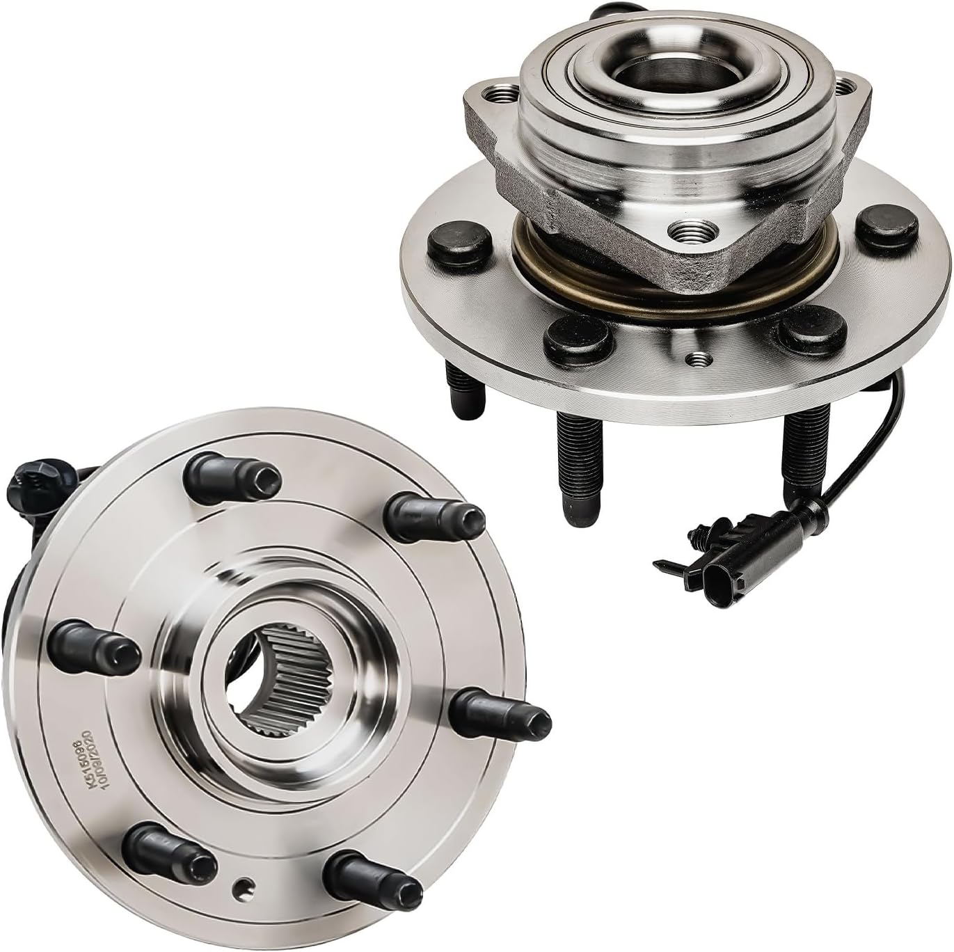 Detroit Axle - 4WD Front Wheel Bearing Hubs for 2007-2013 Chevy Silverado | 1500 Suburban Avalanche GMC Sierra Yukon XL 1500 Tahoe Cadillac Escalade ESV EXT Wheel Bearing and Hubs Assembly 2pc Set
