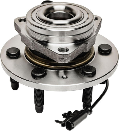 Detroit Axle - 4WD Front Wheel Bearing Hubs for 2007-2013 Chevy Silverado | 1500 Suburban Avalanche GMC Sierra Yukon XL 1500 Tahoe Cadillac Escalade ESV EXT Wheel Bearing and Hubs Assembly 2pc Set