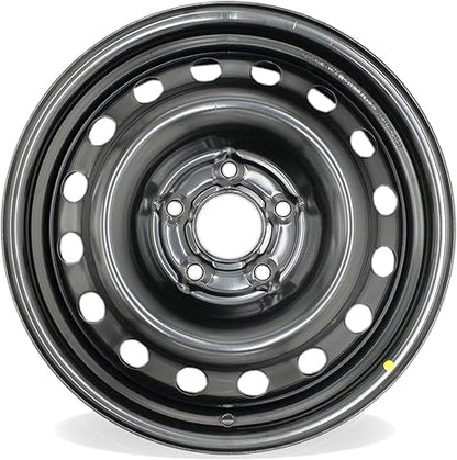 New Single 16" 16x6.5 Inch Steel Wheel for 2013–2019 Nissan Sentra | OEM Design Replacement Rim | BLACK Finish | Direct Fit - OE Stock Specs | 62599