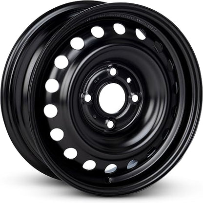 For 2007-2011 Nissan Versa 15 Inch Painted Black Rim - OE Direct Replacement - Road Ready Car Wheel