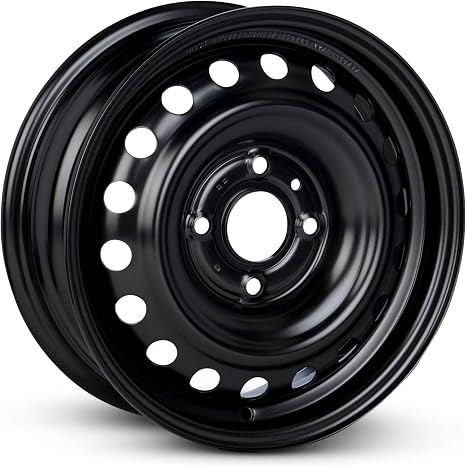For 2007-2011 Nissan Versa 15 Inch Painted Black Rim - OE Direct Replacement - Road Ready Car Wheel