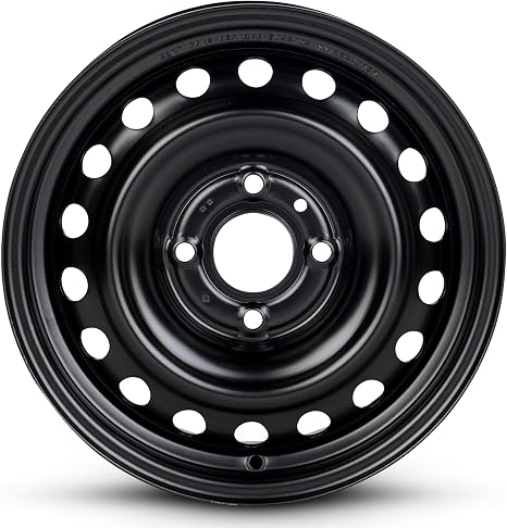 For 2007-2011 Nissan Versa 15 Inch Painted Black Rim - OE Direct Replacement - Road Ready Car Wheel