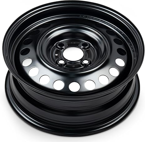 For 2012-2019 Nissan Versa 15 Inch Painted Black Steel Rim - OEM Direct Replacement - Road Ready Car Wheel