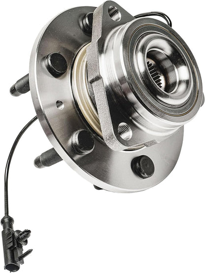 Detroit Axle - 4WD Front Wheel Bearing Hubs for 2007-2013 Chevy Silverado | 1500 Suburban Avalanche GMC Sierra Yukon XL 1500 Tahoe Cadillac Escalade ESV EXT Wheel Bearing and Hubs Assembly 2pc Set