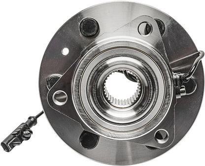 Detroit Axle - 4WD Front Wheel Bearing Hubs for 2007-2013 Chevy Silverado | 1500 Suburban Avalanche GMC Sierra Yukon XL 1500 Tahoe Cadillac Escalade ESV EXT Wheel Bearing and Hubs Assembly 2pc Set