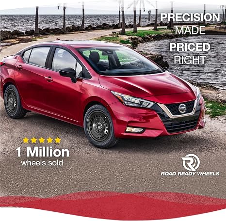 For 2007-2011 Nissan Versa 15 Inch Painted Black Rim - OE Direct Replacement - Road Ready Car Wheel